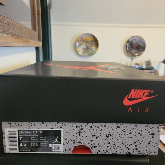 Jordan 4 Military Blue AUTHENTIC - Picture 4 of 7